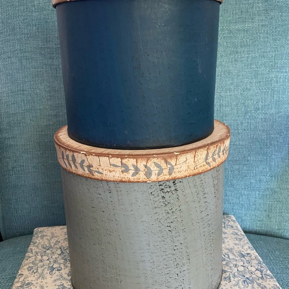 Blue and Gray Decorative Storage Boxes - Picture 7 of 7